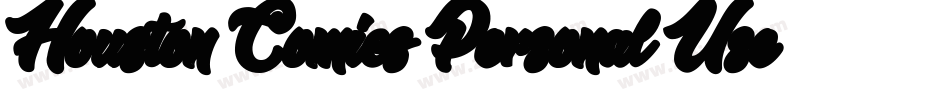 Houston Comics Personal Use字体转换